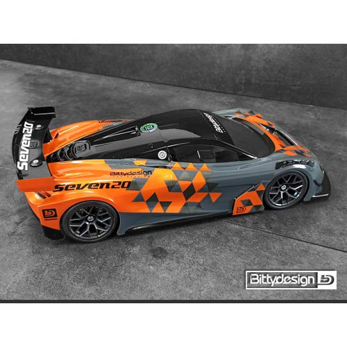 Amazon.com: Bittydesign Seven20 1/10 GT Body (Clear) (190mm